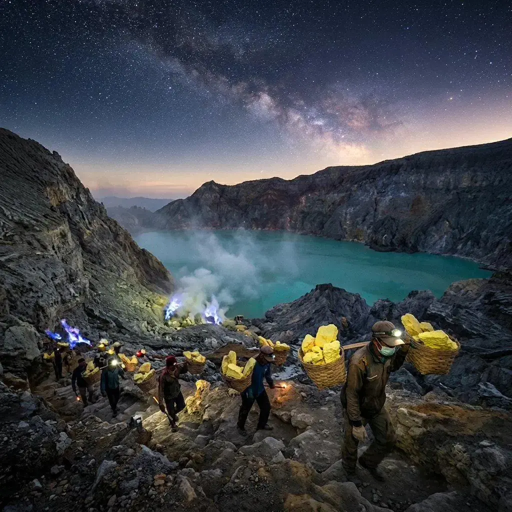 Kawah Ijen Blue Fire